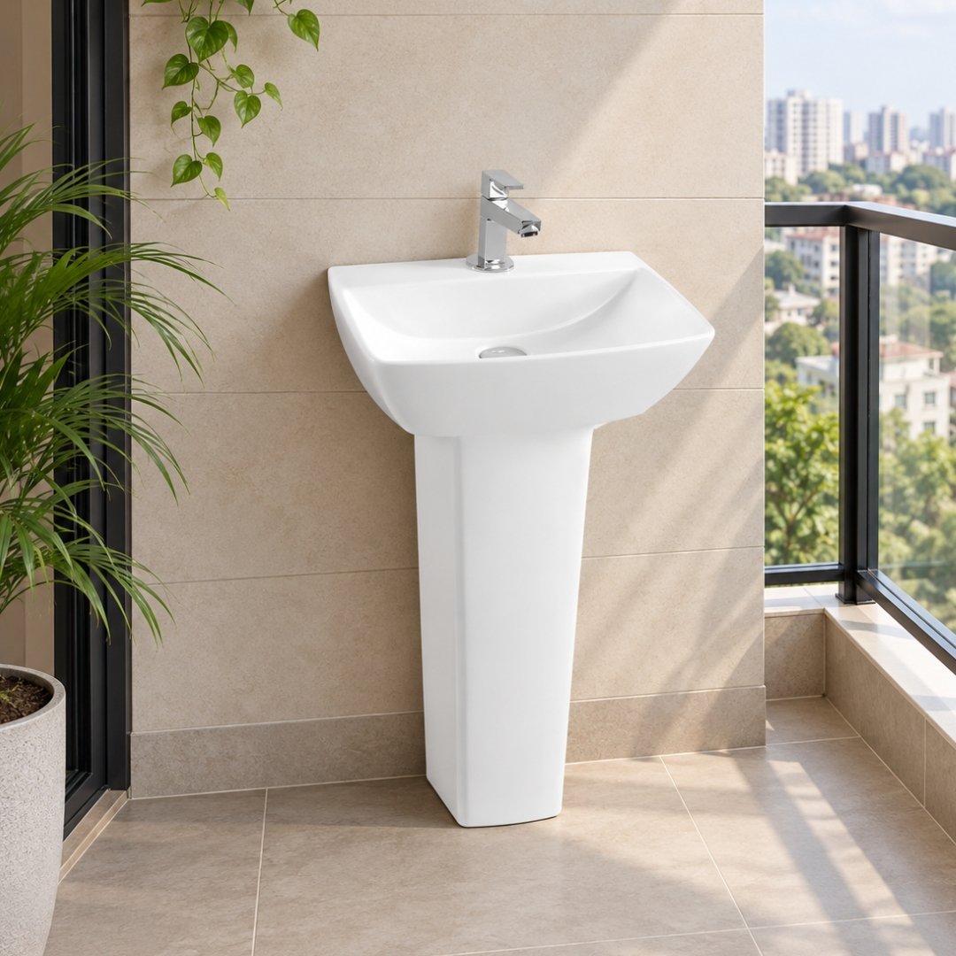 Sonet CAPRI, washbasin with pedestal